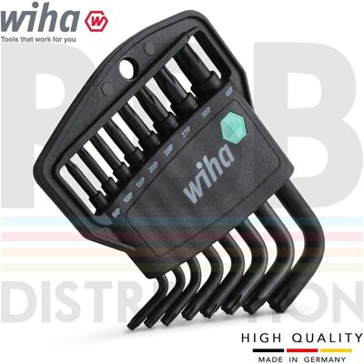 Wiha 36459 L-Key Allen Key Set Classic Holder Torx Plus Short 8pc Black Oxidised Wiha 36459 L-Key Allen Key Set Classic Holder Torx Plus Short 8pc Black Oxidised