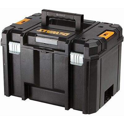 Dewalt Tstak 17in Black Tool Box Stackable Storage Case Organizer Heavyduty Pro Dewalt Tstak 17in Black Tool Box Stackable Storage Case Organizer Heavyduty Pro