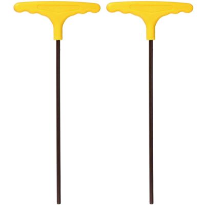 Uxcell 2 Pcs T-Handle Hex Key Wrench 8mm Metric Extra Long Arm Yellow Uxcell 2 Pcs T-Handle Hex Key Wrench 8mm Metric Extra Long Arm Yellow