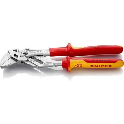 Knipex 86 06 250 Vde Insulated 250mm Adjustable Spanner Wrench Pliers Grips Knipex 86 06 250 Vde Insulated 250mm Adjustable Spanner Wrench Pliers Grips