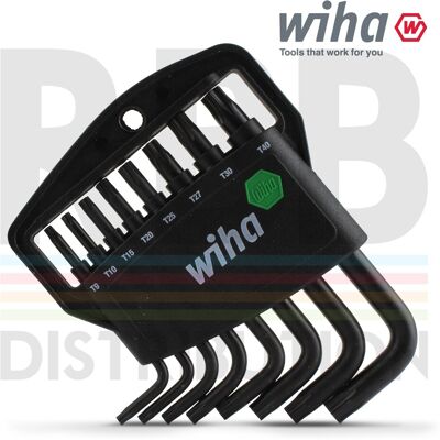Wiha 36461 L-Key Allen Key Set Classic Holder Torx Short 8pcs Black Oxidised Wiha 36461 L-Key Allen Key Set Classic Holder Torx Short 8pcs Black Oxidised