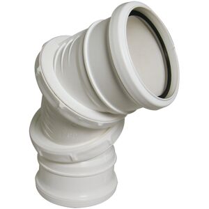 Floplast Sp560wh 110mm Ring Seal Soil System - 0-90° Bend Sk/sk - White Floplast Sp560wh 110mm Ring Seal Soil System - 0-90° Bend Sk/sk - White