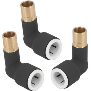 Spares2go Radiator Valve Reducing Elbow Stem Compression Black 15mm X 15mm Pushfit X 3 Spares2go Radiator Valve Reducing Elbow Stem Compression Black 15mm X 15mm Pushfit X 3