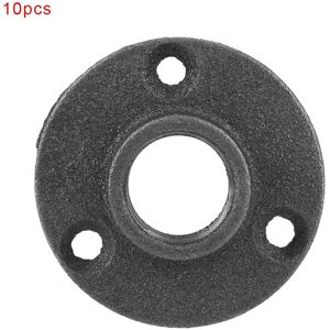 10pc Black Malleable Iron Floor Flange Bsp Threaded Fitting Pipe Antique Wa Sg 10pc Black Malleable Iron Floor Flange Bsp Threaded Fitting Pipe Antique Wa Sg