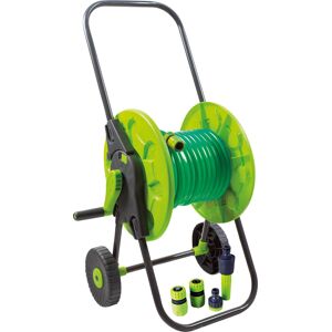 Sthelens Hose Cart With Wheels - 1x Tap Adaptor, 3x Hose End Connectors 50m Sthelens Hose Cart With Wheels - 1x Tap Adaptor, 3x Hose End Connectors 50m