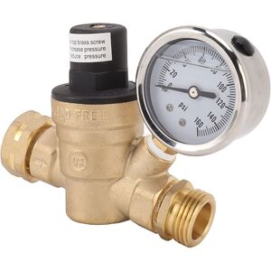 Rv Water Pressure Regulator Valve Brass Adjustable 3/4inch Nh Thread Build In Oi Rv Water Pressure Regulator Valve Brass Adjustable 3/4inch Nh Thread Build In Oi