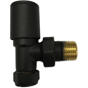 Kartell Black Radiator Angled Valve Pair 15mm Kartell Black Radiator Angled Valve Pair 15mm