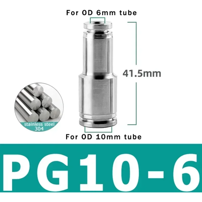 Does Not Apply 304 Stainless Steel Pneumatic Tube Connector Quick Release Coupling Pu Hose Hard Does Not Apply 304 Stainless Steel Pneumatic Tube Connector Quick Release Coupling Pu Hose Hard