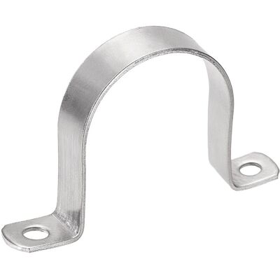 Uxcell 63mm(2.5\") Rigid Pipe Strap, 2 Holes Tube Straps 304 Stainless Steel Clamp 8pcs Uxcell 63mm(2.5\") Rigid Pipe Strap, 2 Holes Tube Straps 304 Stainless Steel Clamp 8pcs