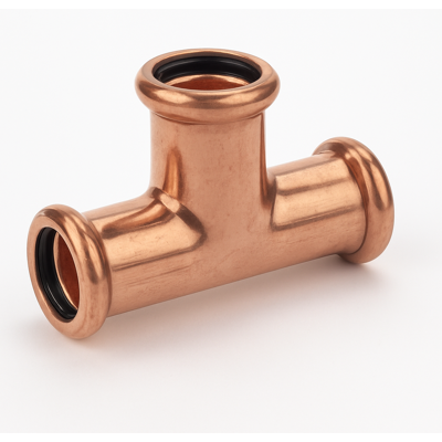 Westco 42mm Copper Press Equal Tee Branch Pipe Fitting Plumbing Water Joint Connector Westco 42mm Copper Press Equal Tee Branch Pipe Fitting Plumbing Water Joint Connector