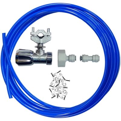 American Fridge Plumbing Kit - Self Cut Valve, Adaptor, 10m Pipe, Pipe Connector American Fridge Plumbing Kit - Self Cut Valve, Adaptor, 10m Pipe, Pipe Connector