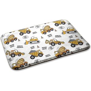 Decormat Washable Soft Non Slip Rug Carpet Bedroom Construction Vehicles 90cm X 60cm Decormat Washable Soft Non Slip Rug Carpet Bedroom Construction Vehicles 90cm X 60cm