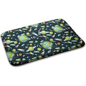 Decormat Carpet Anti-Slip Rug Soft Carpet Bedroom Washable Space Pattern 90cm X 60cm Decormat Carpet Anti-Slip Rug Soft Carpet Bedroom Washable Space Pattern 90cm X 60cm