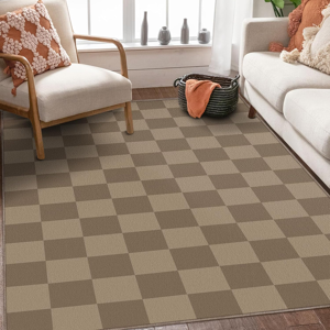 Soanny Runner Rug For Hallway, 60x180cm Checkered Carpet, Soft Short Pile, Non-Slip, Wa Soanny Runner Rug For Hallway, 60x180cm Checkered Carpet, Soft Short Pile, Non-Slip, Wa