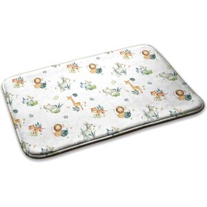Decormat Washable Soft Non Slip Rug Carpet Bedroom Animals In The Jungle 90cm X 60cm Decormat Washable Soft Non Slip Rug Carpet Bedroom Animals In The Jungle 90cm X 60cm
