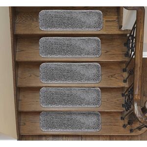 Emmahome Soft Shaggy Carpet Stair Treads Non-Slip Machine Washable Mats/rugs, I Emmahome Soft Shaggy Carpet Stair Treads Non-Slip Machine Washable Mats/rugs, I