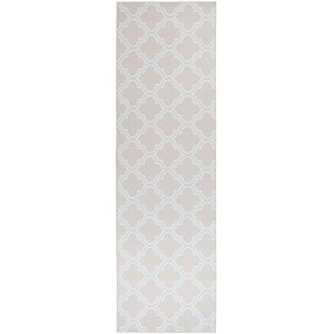 Beliani Beige Polyester Runner Rug - Rectangular, 60x200cm - Runner Rug Beliani Beige Polyester Runner Rug - Rectangular, 60x200cm - Runner Rug