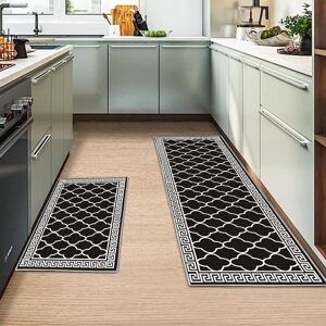 Miqebx 2 Pcs Kitchen Rugs And Mats, Anti Fatigue Kitchen Rug Sets,Comfort Floor Mats W Miqebx 2 Pcs Kitchen Rugs And Mats, Anti Fatigue Kitchen Rug Sets,Comfort Floor Mats W
