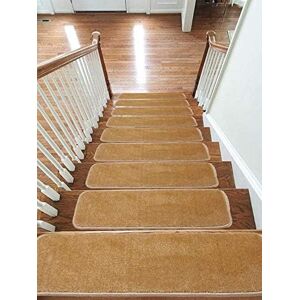Emmahome Carpet Stair Treads Non-Slip Machine Washable Mats/rugs, 22x67cm, 11mm Emmahome Carpet Stair Treads Non-Slip Machine Washable Mats/rugs, 22x67cm, 11mm