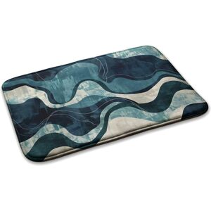 Decormat Carpet Anti-Slip Floor Rug Soft Bedroom Non Slip Abstract Waves 75cm X 45cm Decormat Carpet Anti-Slip Floor Rug Soft Bedroom Non Slip Abstract Waves 75cm X 45cm