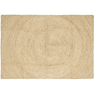 Rug Natural And White 120 X 170 Cm Jute Vidaxl Rug Natural And White 120 X 170 Cm Jute Vidaxl