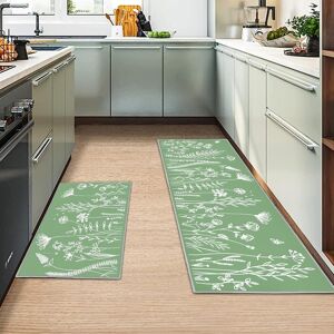 Miqebx 2 Pcs Kitchen Rugs And Mats,Anti Fatigue Kitchen Rug Sets,Comfort Floor Mats Wa Miqebx 2 Pcs Kitchen Rugs And Mats,Anti Fatigue Kitchen Rug Sets,Comfort Floor Mats Wa