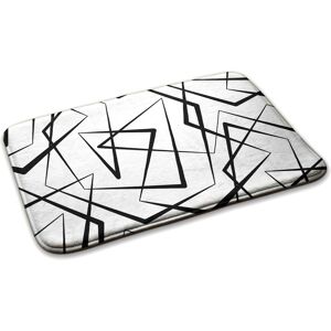 Decormat Washable Soft Non Slip Rug Carpet Rugs Abstract Geometric Lines 90cm X 60cm Decormat Washable Soft Non Slip Rug Carpet Rugs Abstract Geometric Lines 90cm X 60cm