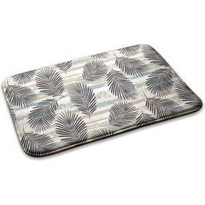 Decormat Washable Soft Non Slip Rug Carpet Bedroom Palm Leaves Pattern 90cm X 60cm Decormat Washable Soft Non Slip Rug Carpet Bedroom Palm Leaves Pattern 90cm X 60cm