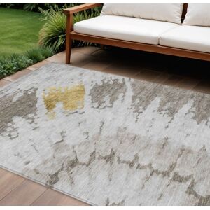 Homeroots.Co 9' X 12' Taupe Khaki And Ivory Abstract Washable Indoor Outdoor Area Rug Homeroots.Co 9' X 12' Taupe Khaki And Ivory Abstract Washable Indoor Outdoor Area Rug