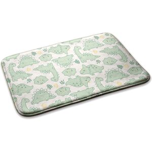 Decormat Washable Soft Non Slip Rug Carpet Bedroom Dinosaurs And Leaves 75cm X 45cm Decormat Washable Soft Non Slip Rug Carpet Bedroom Dinosaurs And Leaves 75cm X 45cm