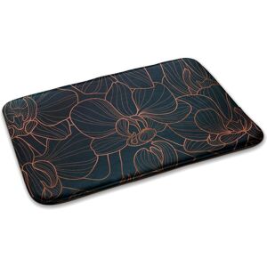 Decormat Bedroom Soft Carpet Anti-Slip Rug Floor Mat Flowers In A Line 75cm X 45cm Decormat Bedroom Soft Carpet Anti-Slip Rug Floor Mat Flowers In A Line 75cm X 45cm