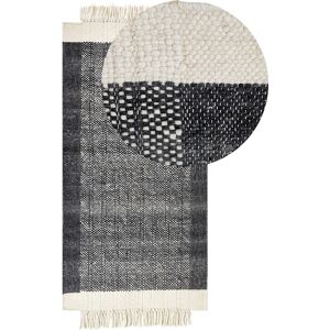 Beliani Wool Area Rug - Rectangular 80x150cm Modern Design Beliani Wool Area Rug - Rectangular 80x150cm Modern Design