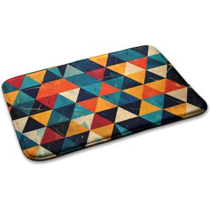 Decormat Bedroom Soft Carpet Anti-Slip Rug Floor Mat Colorful Triangles 75cm X 45cm Decormat Bedroom Soft Carpet Anti-Slip Rug Floor Mat Colorful Triangles 75cm X 45cm