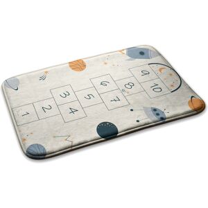 Decormat Bedroom Soft Carpet Anti-Slip Rug Washable Floor Mat Hopscotch 75cm X 45cm Decormat Bedroom Soft Carpet Anti-Slip Rug Washable Floor Mat Hopscotch 75cm X 45cm