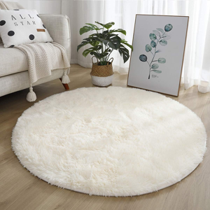 Leesentec Round Rugs Bedroom Carpets Living Room Area Rugs Anti Slip Soft Fluffy Leesentec Round Rugs Bedroom Carpets Living Room Area Rugs Anti Slip Soft Fluffy