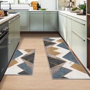 Miqebx 2 Pcs Kitchen Rugs And Mats, Anti Fatigue Kitchen Rug Sets,Comfort Floor Mats W Miqebx 2 Pcs Kitchen Rugs And Mats, Anti Fatigue Kitchen Rug Sets,Comfort Floor Mats W