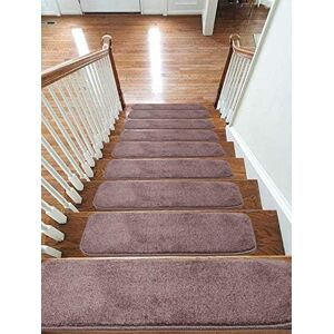 Emmahome Carpet Stair Treads Non-Slip Machine Washable Mats/rugs, 22x67cm, 11mm Emmahome Carpet Stair Treads Non-Slip Machine Washable Mats/rugs, 22x67cm, 11mm