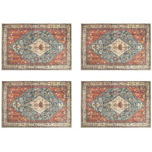 4x Distressed Entryway Rug Doormat Bohemian Faux Wool Floor Carpet For4877 4x Distressed Entryway Rug Doormat Bohemian Faux Wool Floor Carpet For4877