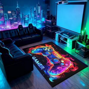Laicaii Gaming Area Rug, Gaming Rugs For Bedroom 60x90cm, 3d Non-Slip Controller Gamer Laicaii Gaming Area Rug, Gaming Rugs For Bedroom 60x90cm, 3d Non-Slip Controller Gamer