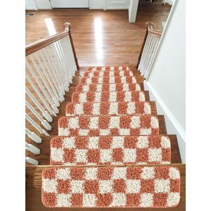 Emmahome Fluffy Shaggy Non-Slip Washable Carpet Stair Treads, Self-Adhesive Stair Mats/r Emmahome Fluffy Shaggy Non-Slip Washable Carpet Stair Treads, Self-Adhesive Stair Mats/r