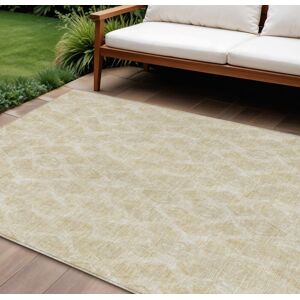 Homeroots.Co 9' X 12' Beige Taupe And Tan Geometric Washable Indoor Outdoor Area Rug Homeroots.Co 9' X 12' Beige Taupe And Tan Geometric Washable Indoor Outdoor Area Rug
