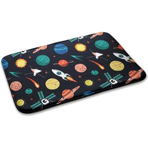 Decormat Bedroom Soft Carpet Anti-Slip Rug Floor Mat Space And Rockets 75cm X 45cm Decormat Bedroom Soft Carpet Anti-Slip Rug Floor Mat Space And Rockets 75cm X 45cm
