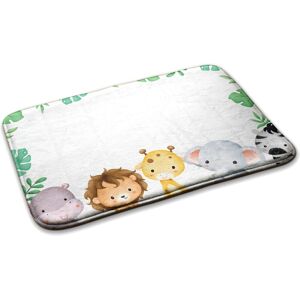 Decormat Bedroom Soft Carpet Anti-Slip Rug Floor Mat Animals And Leaves 75cm X 45cm Decormat Bedroom Soft Carpet Anti-Slip Rug Floor Mat Animals And Leaves 75cm X 45cm