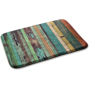 Decormat Washable Soft Non Slip Rug Carpet Rugs Wooden Vertical Boards 90cm X 60cm Decormat Washable Soft Non Slip Rug Carpet Rugs Wooden Vertical Boards 90cm X 60cm