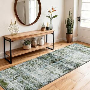 Soanny Runner Rug, 60x180 cm Abstract Low Pile Carpet, Non-Slip Washable Area Mat Fo Soanny Runner Rug, 60x180 cm Abstract Low Pile Carpet, Non-Slip Washable Area Mat Fo