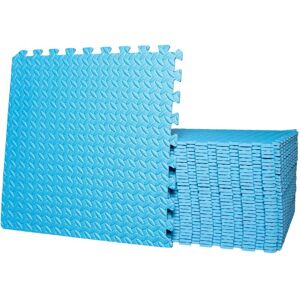 Samuel Alexander 16 X Blue Foam Protective Floor Tiles Mats 60x60cm For Gyms, Garages, Play Mats Samuel Alexander 16 X Blue Foam Protective Floor Tiles Mats 60x60cm For Gyms, Garages, Play Mats