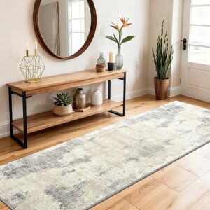 Soanny Runner Rug, 60x180 cm Abstract Low Pile Carpet, Non-Slip Washable Area Mat Fo Soanny Runner Rug, 60x180 cm Abstract Low Pile Carpet, Non-Slip Washable Area Mat Fo