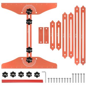 Fipux Stair Tread Template Tool Adjustable Length For Stair Treads Orange Fipux Stair Tread Template Tool Adjustable Length For Stair Treads Orange