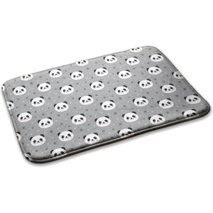 Decormat Bedroom Soft Carpet Anti-Slip Rug Floor Mat Pandas And Stars 90cm X 60cm Decormat Bedroom Soft Carpet Anti-Slip Rug Floor Mat Pandas And Stars 90cm X 60cm