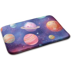 Decormat Bedroom Soft Carpet Anti-Slip Rug Floor Mat Planets In Space 75cm X 45cm Decormat Bedroom Soft Carpet Anti-Slip Rug Floor Mat Planets In Space 75cm X 45cm